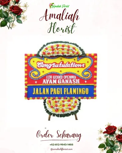Bunga Papan Congratulation di Manggar